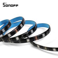 Striscia LED RGB Intelligente Wireless Sonoff L1, Lunghezza 2 m, Telecomando incluso, Controllo vocale, Controllo tramite smartphone.