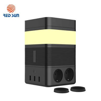 Altoparlante portatile con lampada intelligente Redsun RS-02EU-SP, Funzione di batteria esterna, Caricatore wireless, Bluetooth