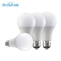 Pacchetto di 4 lampadine intelligenti Wi-Fi BroadLink FastCon dimmerabili, E27, 6.5W, compatibili con Amazon Alexa, Google Home, controllo tramite smartphone