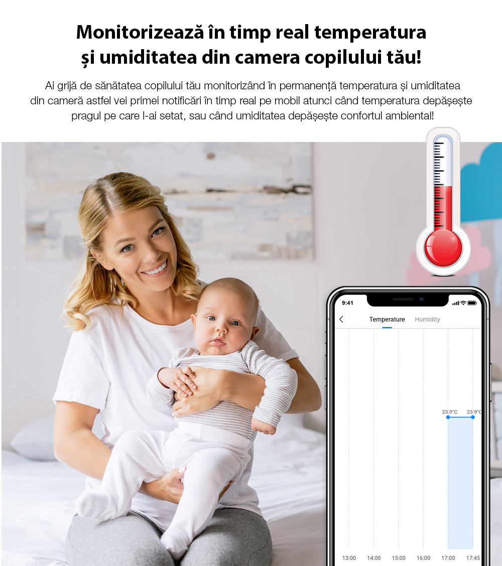 Pacchetto BroadLink Hub RM4 Mini + Sensore di temperatura e umidità HTS2