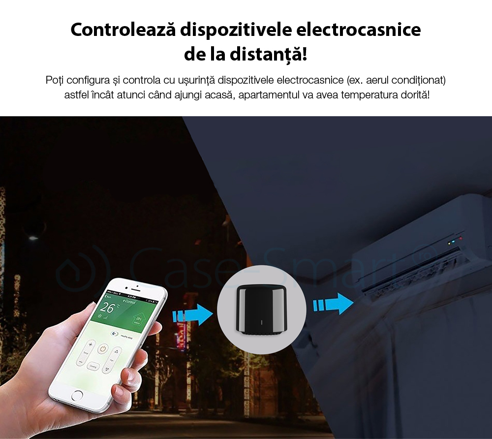 Telecomando intelligente BroadLink RM4C Mini, IR, Wi-Fi, compatibile con Amazon Alexa e Google Home
