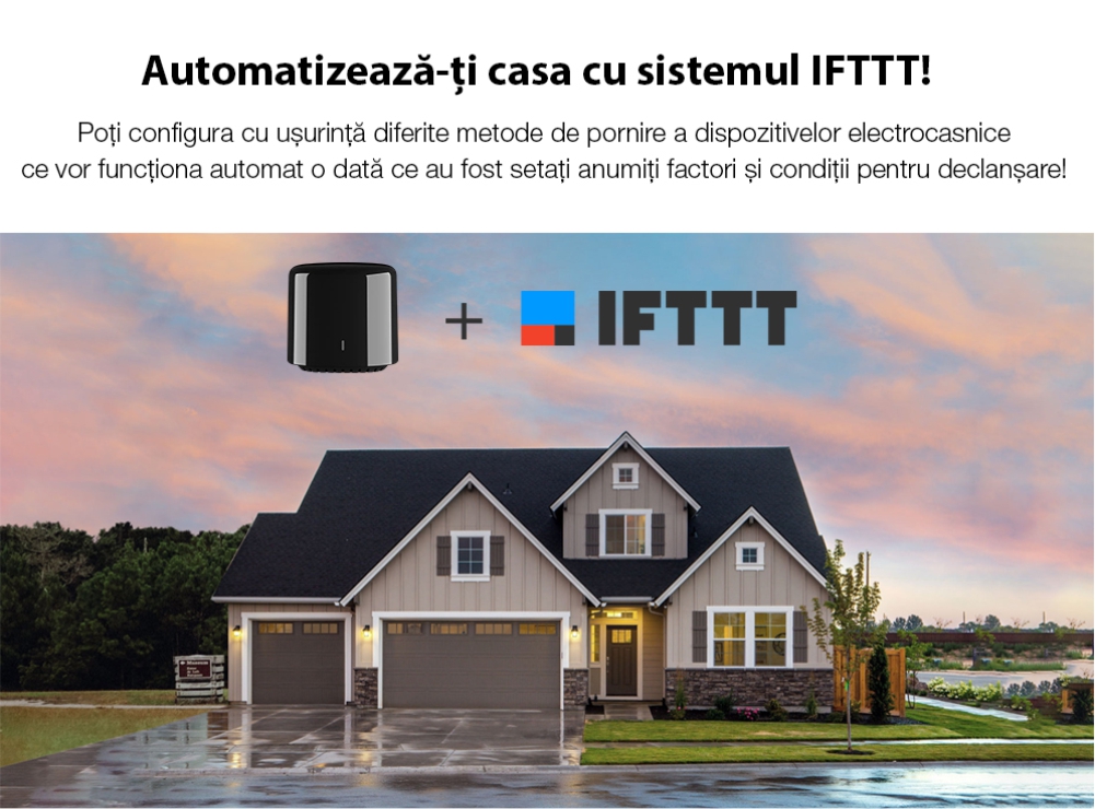 Telecomando intelligente BroadLink RM4C Mini, IR, Wi-Fi, compatibile con Amazon Alexa e Google Home
