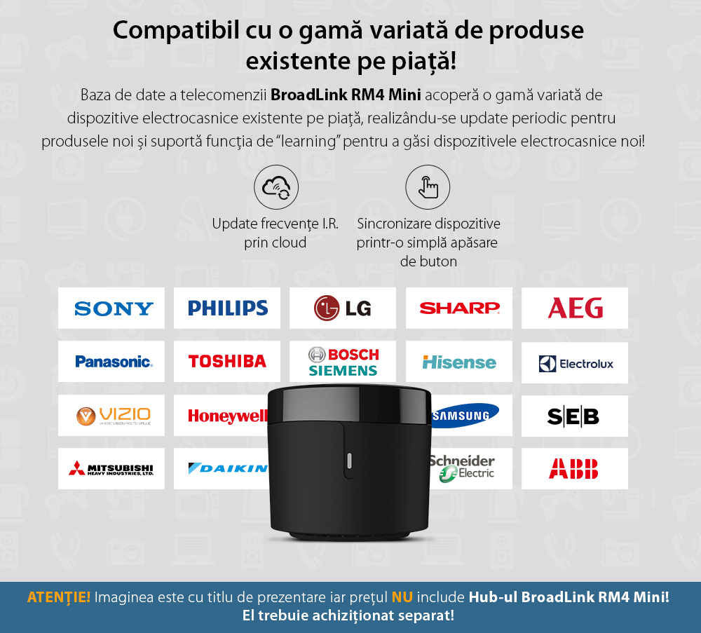 Sensore di temperatura e umidità BroadLink HTS2 per il Hub RM4 Mini / RM4 Pro