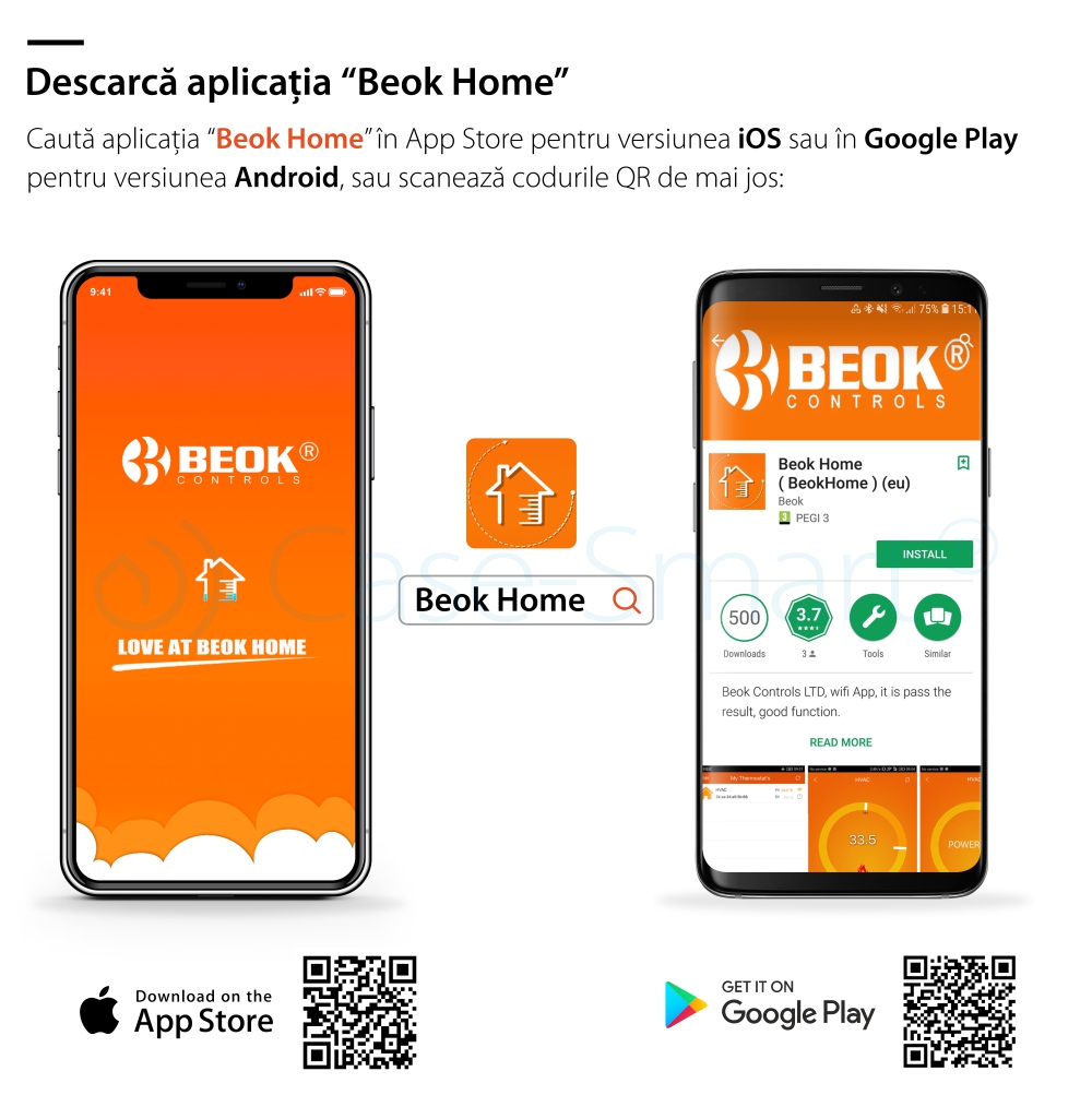 Termostato Wi-Fi per caldaia a gas e riscaldamento a pavimento con agente termico BeOk BOT306RF-WIFI, Programmabile, Memorizzazione impostazioni, Antigelo, Controllo da cellulare
