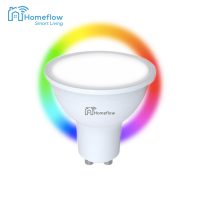 Lampadina LED Intelligente Wireless Homeflow B-5001, GU10, 5W (equivalente a 35W), 300lm, RGB, dimmerabile, Controllo tramite smartphone