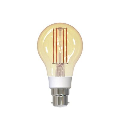 Lampadina LED Intelligente Wireless Homeflow B-5008, B22, 5.5W (equivalente a 40W), 500lm, dimmerabile, a filamento, luce calda, Controllo tramite smartphone