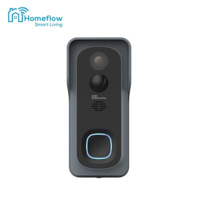 Campanello intelligente wireless con monitoraggio video Homeflow D-3001, Comunicazione bidirezionale, Rilevamento del movimento, Notifiche, Modulo campanello interno incluso