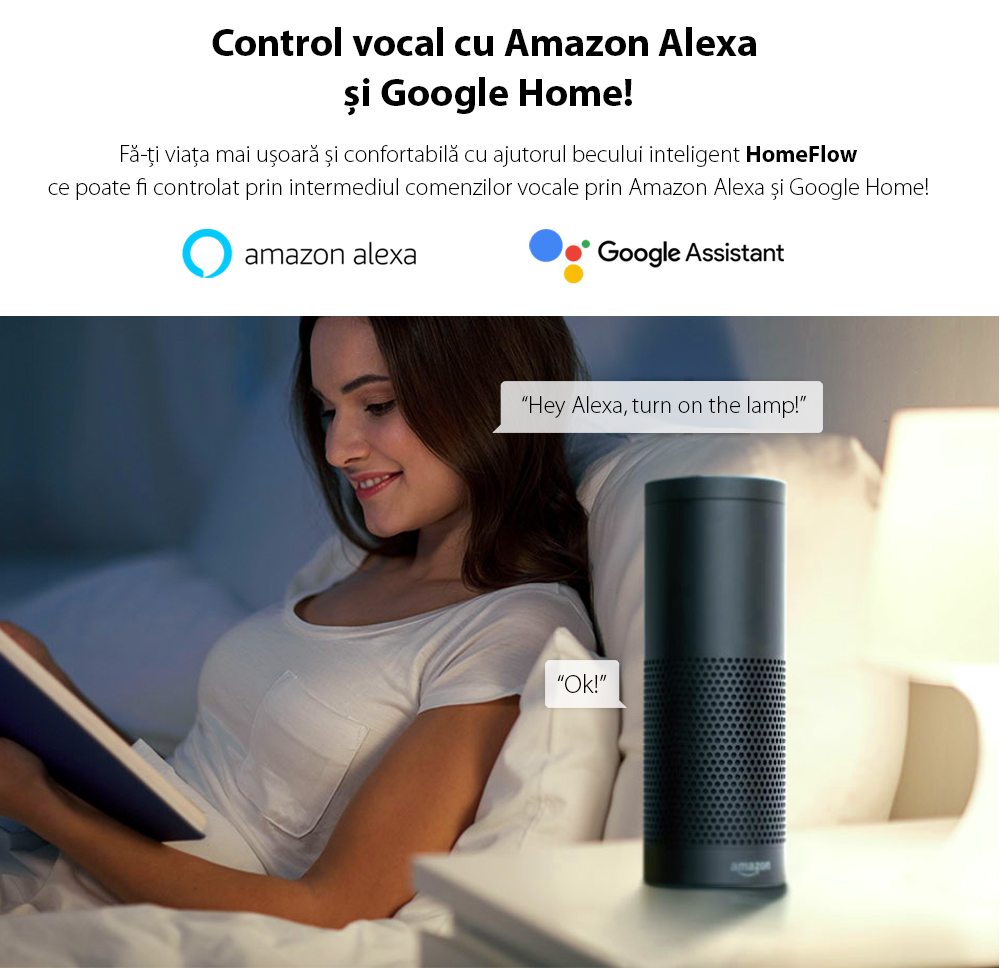 Lampadina LED Intelligente Wireless Homeflow B-5008, B22, 5.5W (equivalente a 40W), 500lm, dimmerabile, a filamento, luce calda, Controllo tramite smartphone