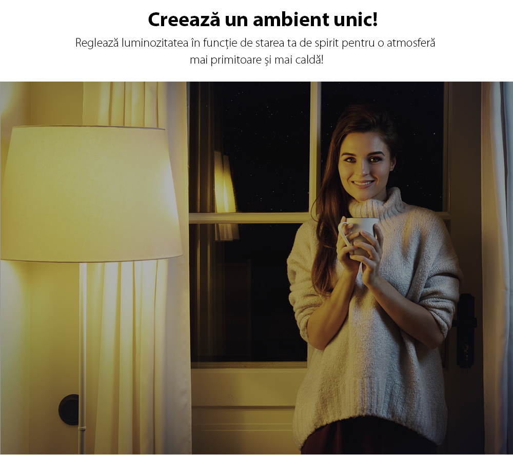 Lampadina LED Intelligente Wireless Homeflow B-5007, E14, 4.5W (equivalente a 25W), 400lm, dimmerabile, a filamento, luce calda, Controllo tramite smartphone