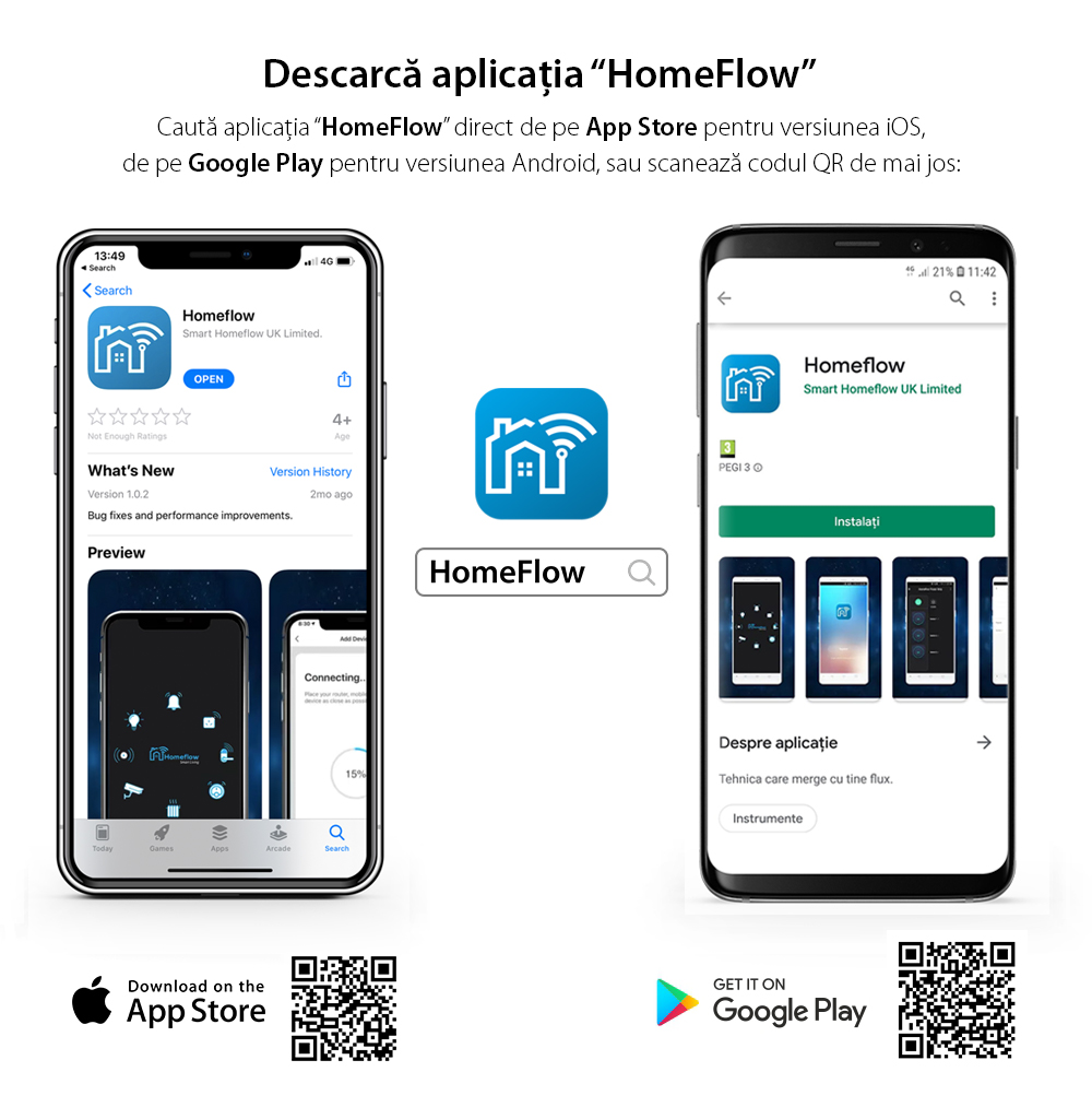 Lampadina LED Intelligente Wireless Homeflow B-5007, E14, 4.5W (equivalente a 25W), 400lm, dimmerabile, a filamento, luce calda, Controllo tramite smartphone