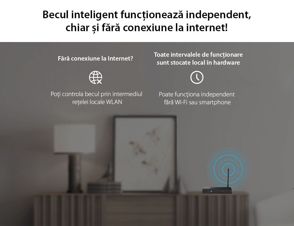 Lampadina LED Intelligente Wireless Homeflow B-5008, B22, 5.5W (equivalente a 40W), 500lm, dimmerabile, a filamento, luce calda, Controllo tramite smartphone