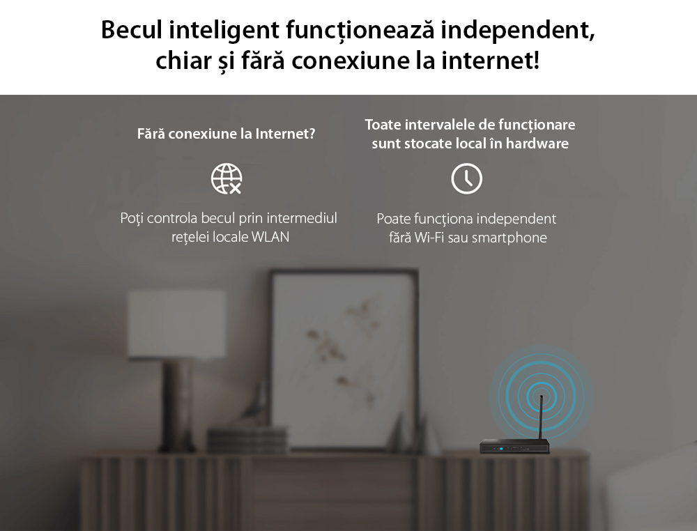 Lampadina LED Intelligente Wireless Homeflow B-5007, E14, 4.5W (equivalente a 25W), 400lm, dimmerabile, a filamento, luce calda, Controllo tramite smartphone