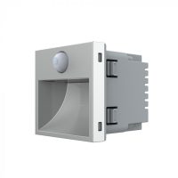 Modulo Lampada da notte LED Livolo con cornice in vetro, sensore di movimento incorporato colore griggio