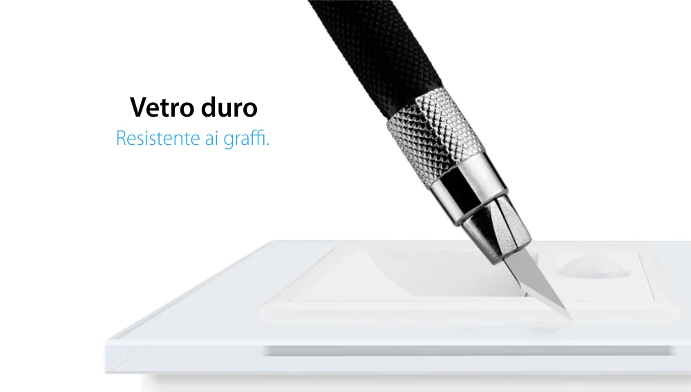 Modulo Lampada da notte LED Livolo con cornice in vetro, sensore di movimento incorporato