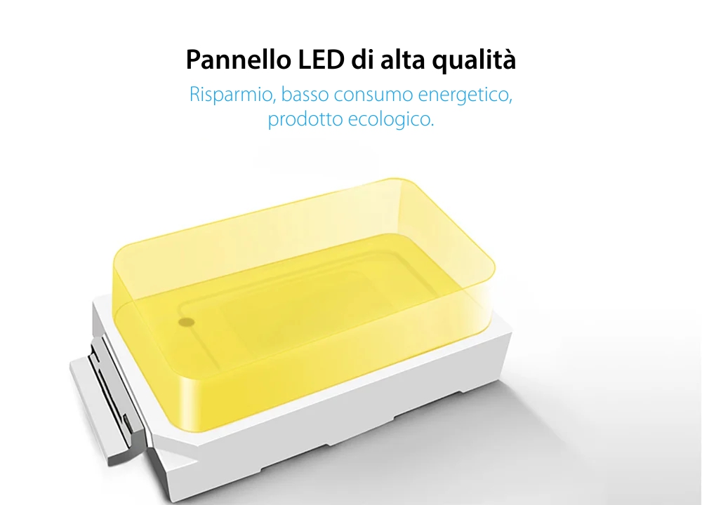 Modulo Lampada da notte LED Livolo con cornice in vetro, sensore di movimento incorporato