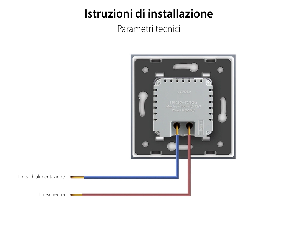 Luce Notturna LED LIVOLO – Senza Sensore di Movimento