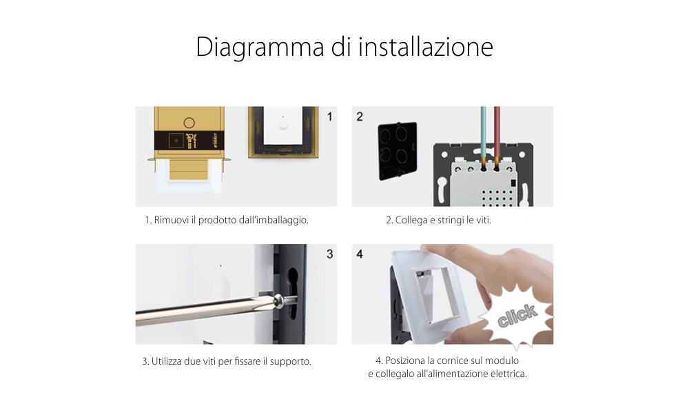 Luce Notturna LED LIVOLO – Senza Sensore di Movimento