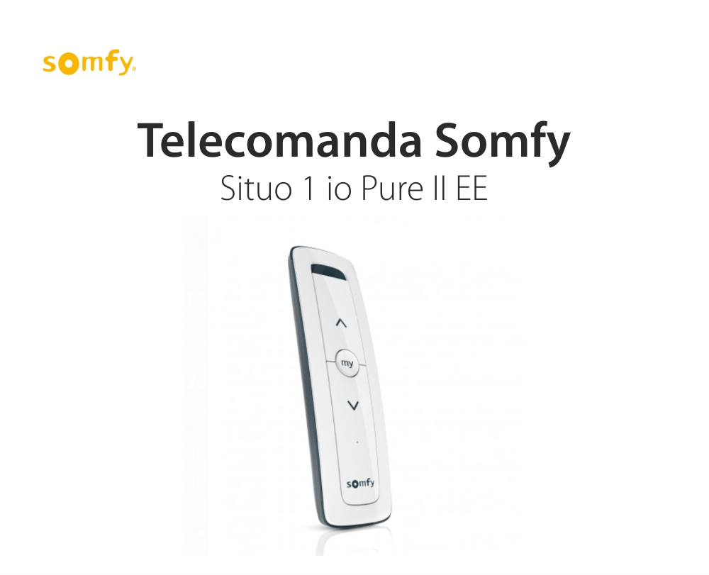 Telecomando Situo 1 io Pure II EE, Funzione auto/manuale, Compatibile con io-homecontrol