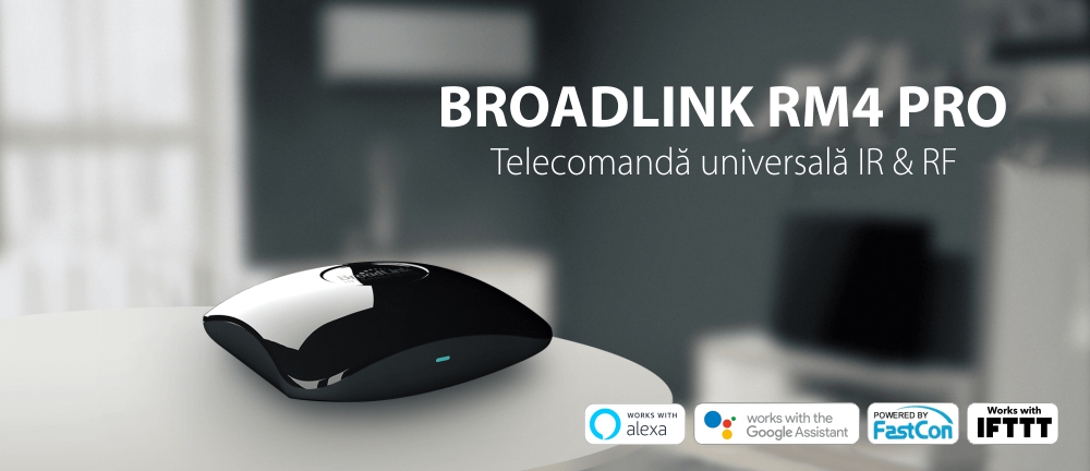 Telecomando universale HUB Wi-Fi BroadLink RM4 Pro, compatibile con Google Home, Alexa e IFTTT