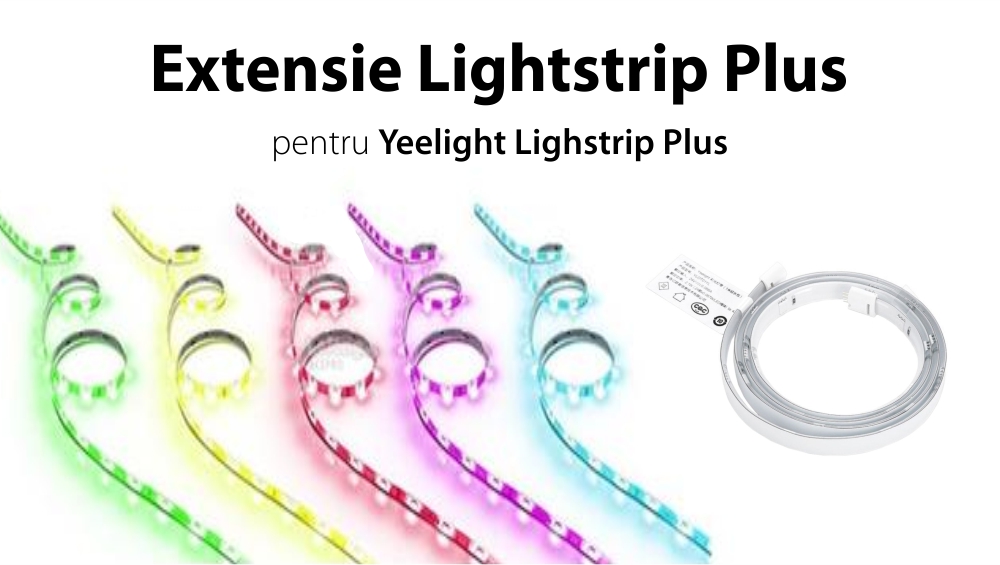Estensione striscia LED Yeelight YLOT01YL Lightstrip Plus, Smart, Multicolore, Lunghezza 1m, Wireless, 2.1W