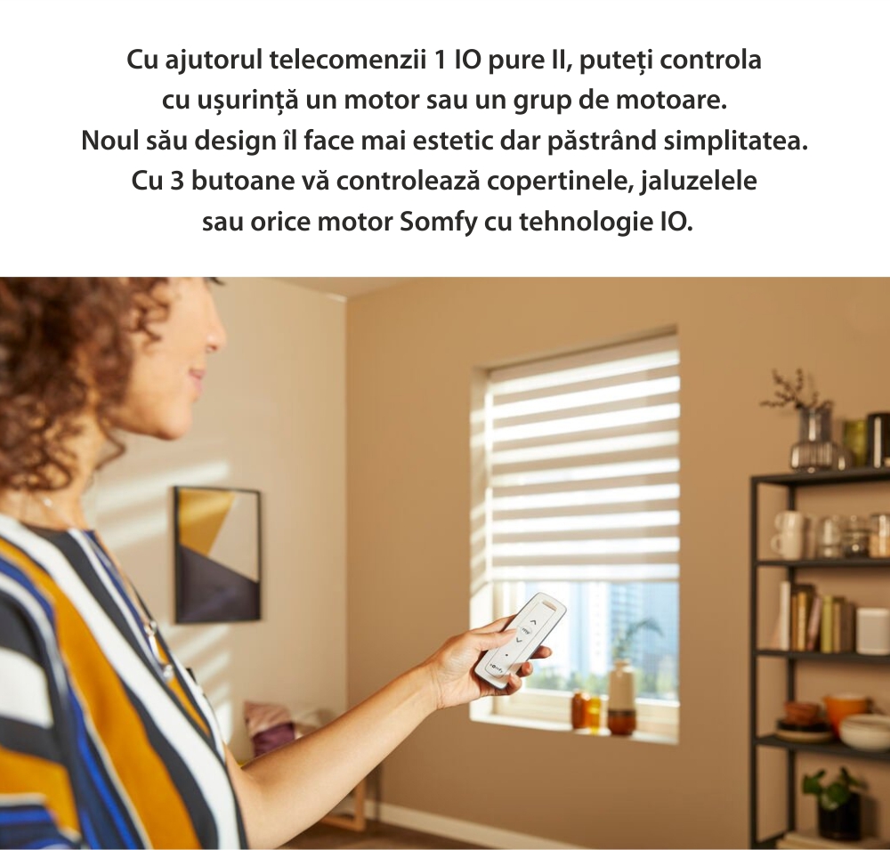 Telecomando Situo 1 io Pure II EE, Funzione auto/manuale, Compatibile con io-homecontrol