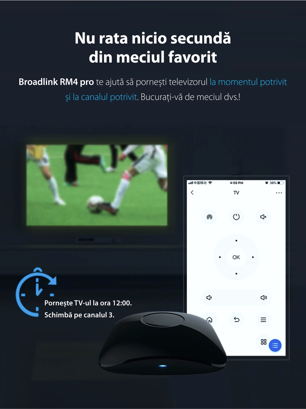 Telecomando universale HUB Wi-Fi BroadLink RM4 Pro, compatibile con Google Home, Alexa e IFTTT