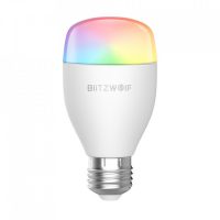 Lampadina intelligente Blitzwolf BW-LT27, Wi-Fi, Smart, E27, 9W, Controllo vocale, 850 LM, RGB