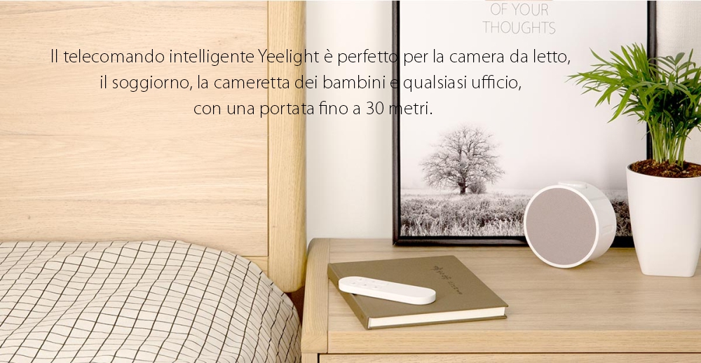 Telecomando intelligente Yeelight YLYK01YL, Bianco, Fino a 1800 lumen, Bluetooth