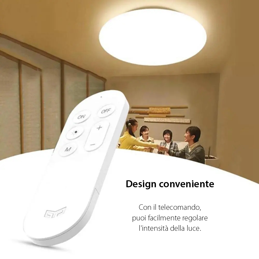 Telecomando intelligente Yeelight YLYK01YL, Bianco, Fino a 1800 lumen, Bluetooth