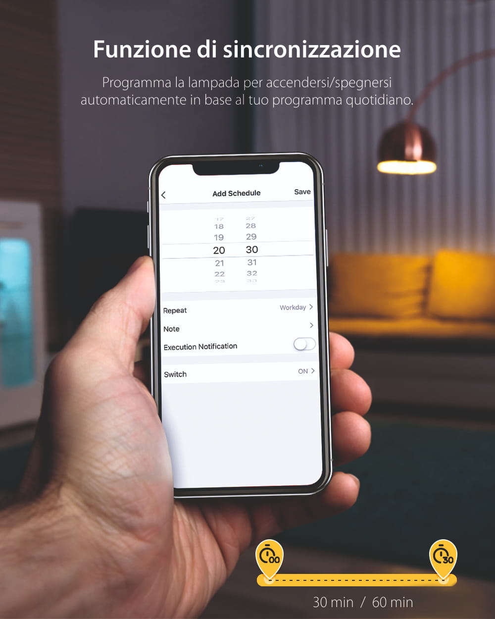 Lampadina intelligente Blitzwolf BW-LT27, Wi-Fi, Smart, E27, 9W, Controllo vocale, 850 LM, RGB