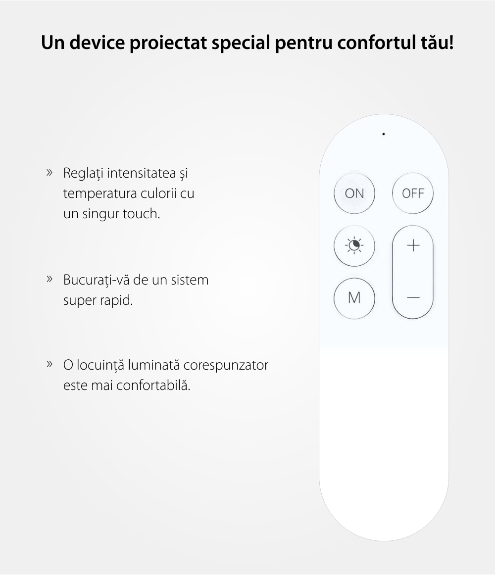 Telecomando intelligente Yeelight YLYK01YL, Bianco, Fino a 1800 lumen, Bluetooth