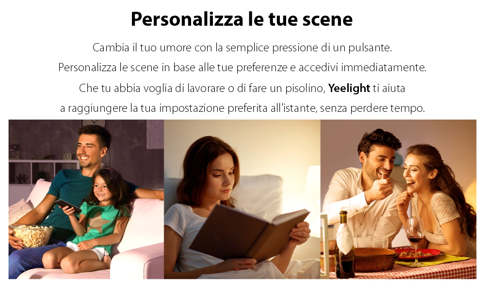 Lampadina intelligente con filamento LED, Yeelight YLDP12YL, Controllo smart, 6W, Wi-Fi, 2.4 GHz