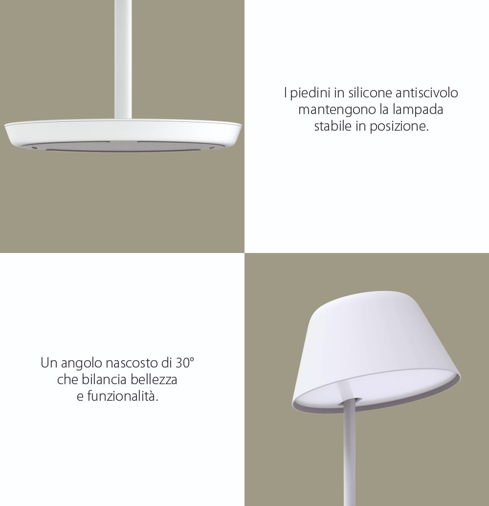 Lampada LED Yeelight Staria Bedside Lamp Pro, YLCT03YL, Per la ricarica wireless, 18W, Controllo vocale