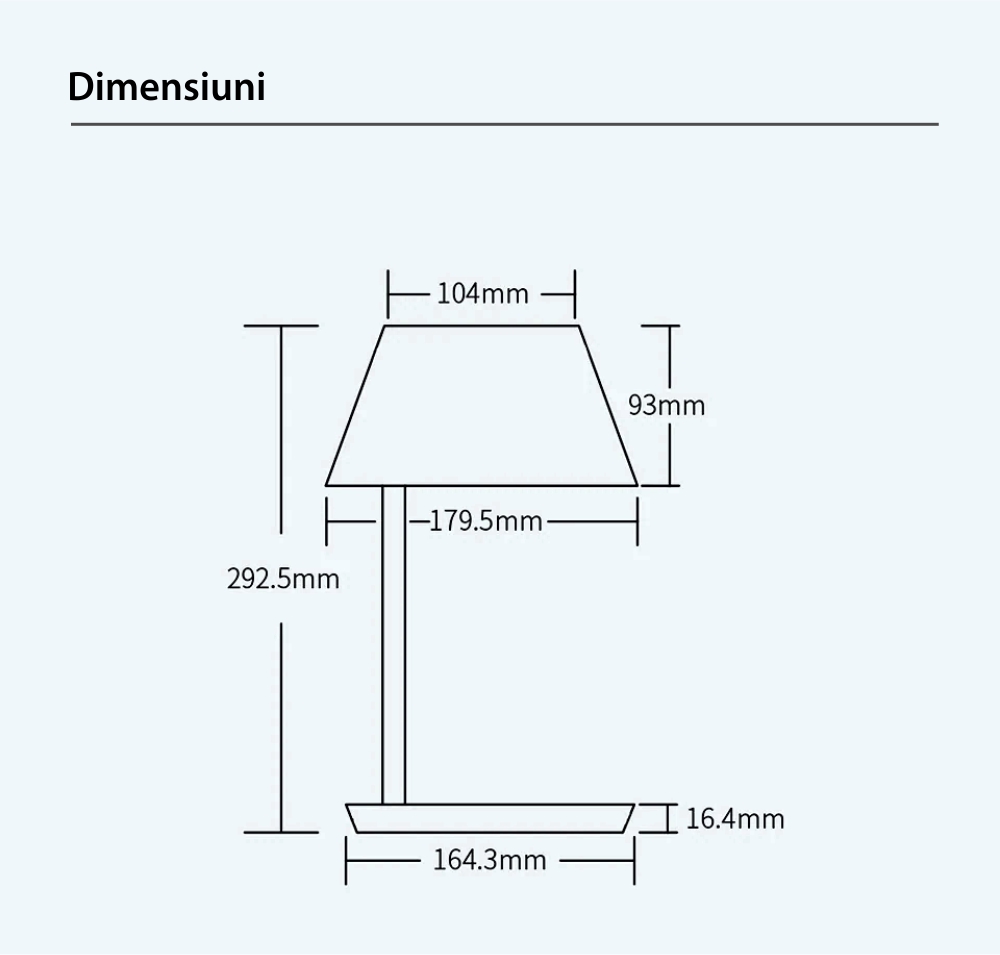 Lampada LED Yeelight Staria Bedside Lamp Pro, YLCT03YL, Per la ricarica wireless, 18W, Controllo vocale