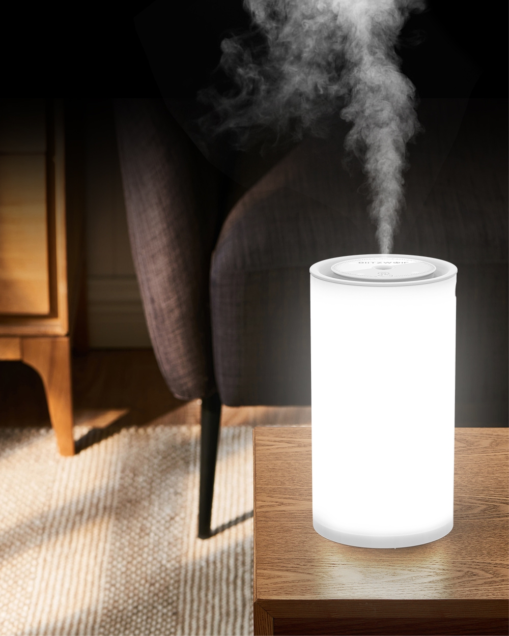 Umidificatore ad ultrasuoni con luce notturna BlitzWolf BW-FUN2, Capacità 400 mL, Luminosità regolabile