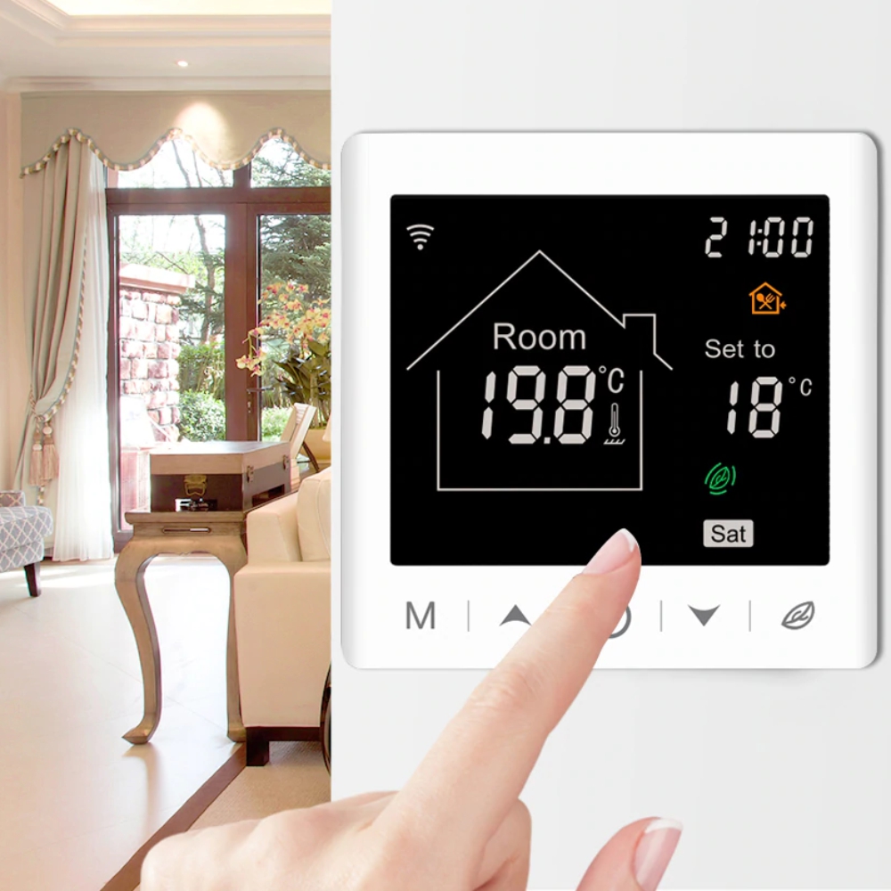 Termostato Wi-Fi BeOk per caldaia a gas e riscaldamento a pavimento