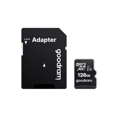 Scheda di memoria MicroSDXC + Adattatore SD, GOODRAM M1AA-1280R12, 128 GB, Memoria interna UHS-I