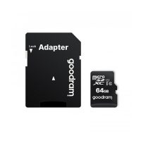 Scheda di memoria MicroSDXC + Adattatore SD, GOODRAM M1AA-0640R12, 64 GB, Memoria interna UHS-I