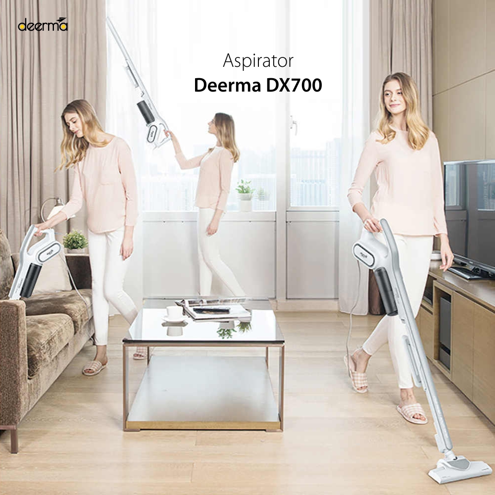 Aspirapolvere verticale Deerma DX700, Multifunzionale, Potenza 600 W, Capacità 800 mL
