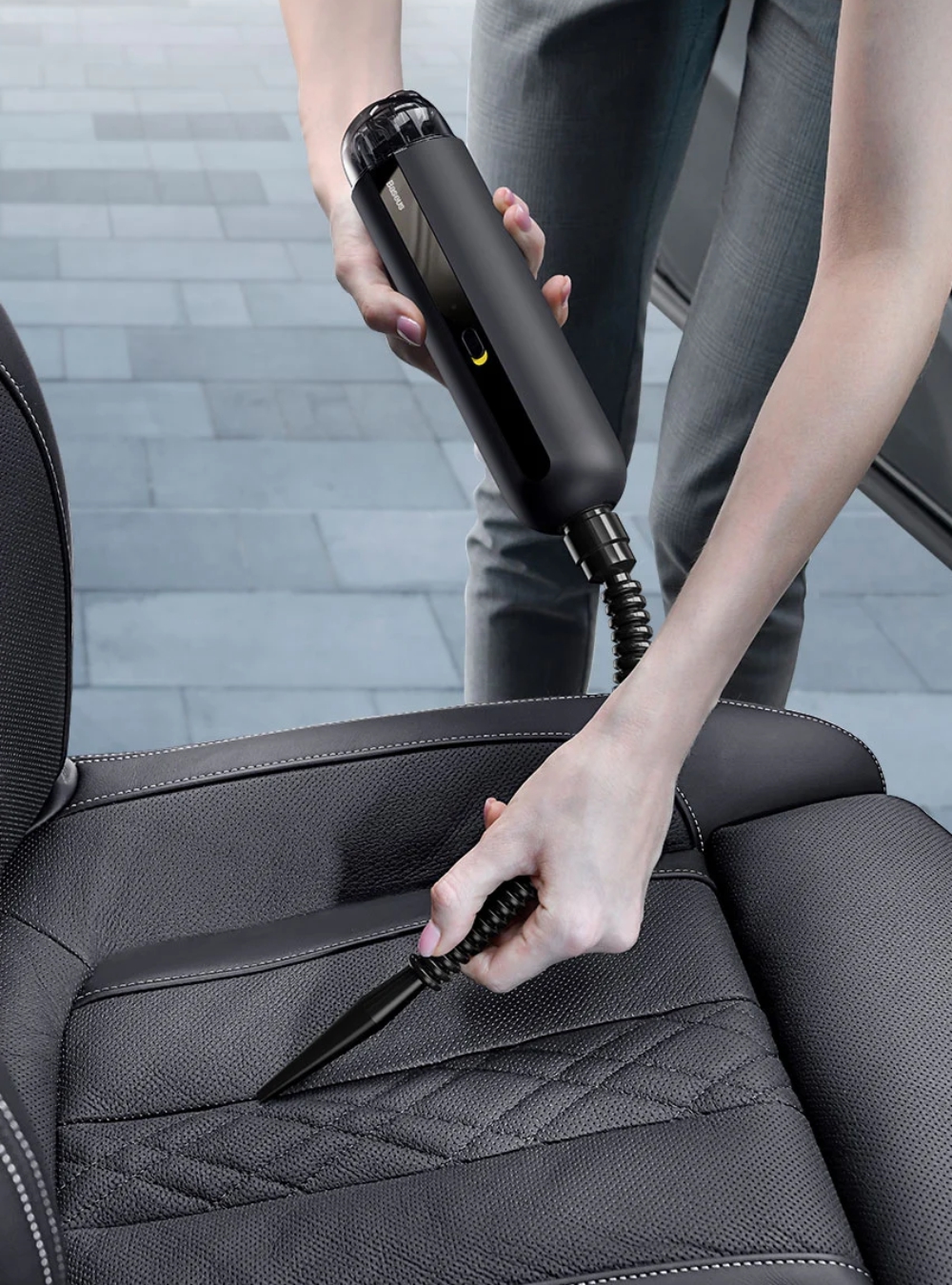 Aspirapolvere per auto Baseus Capsule Mini A2, Senza fili, Potenza 70 W, Autonomia 20 min, Ricarica Type-C