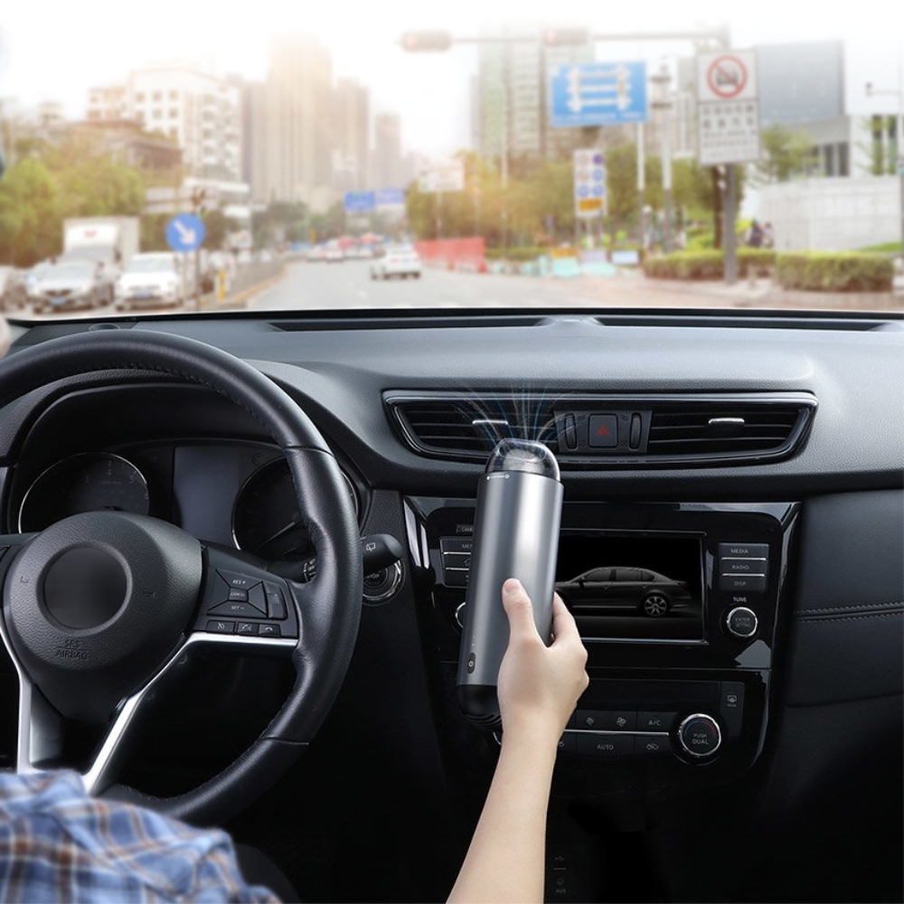 Aspirapolvere per auto Baseus Capsule, Wireless, Batteria 2000 mAh, Potenza 65 W, Ricarica Type-C