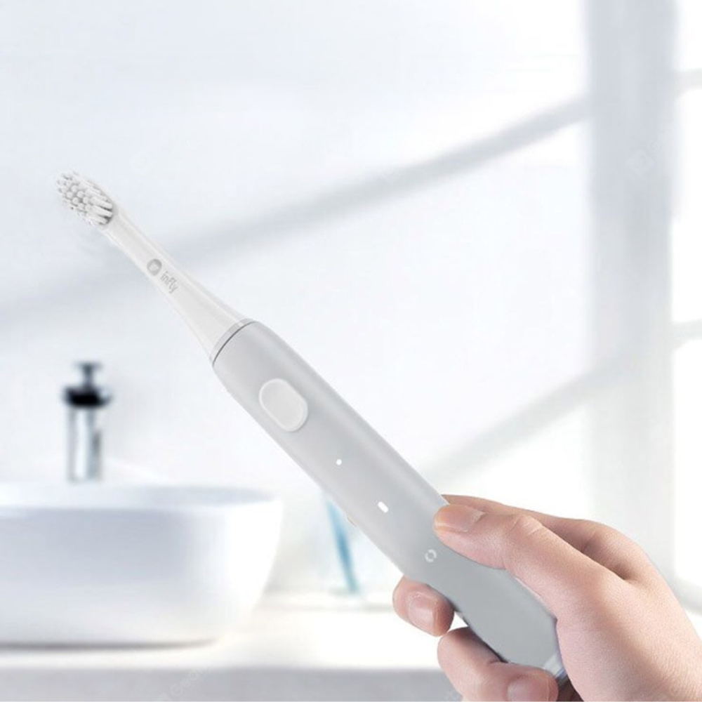 Spazzolino da denti elettrico Sonic Infly, batteria da 320 mAh, impermeabile IPX7, ricarica tramite USB.