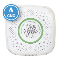 Sensore rilevatore di gas naturale compresso Shelly Gas CNG, Wireless, Allarme 70 dB, Notifiche tramite app