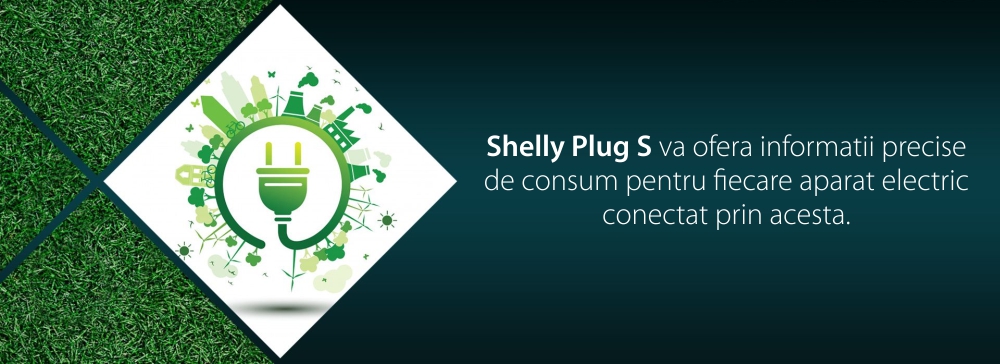 Presa Shelly Plug S, Wi-Fi, 2500 W, Monitoraggio del consumo, Programmazione, Bianco