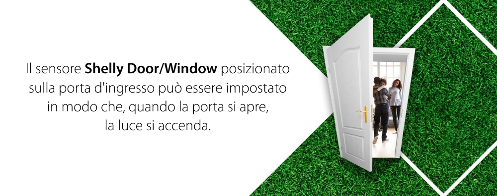 Sensore per porta/finestra Shelly Door Window 2, Connessione Wi-Fi, Sensore di luce