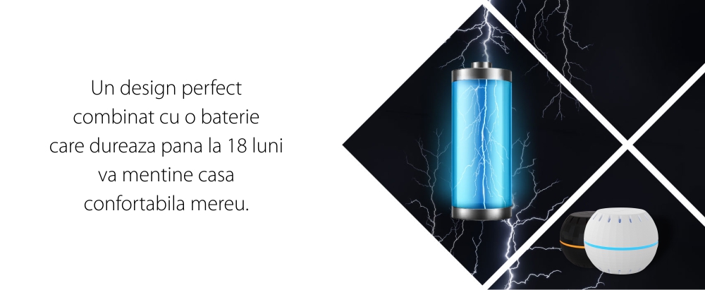 Sensore di temperatura e umidità Shelly H&T, Wi-Fi, Monitoraggio tramite app, Verifica storico