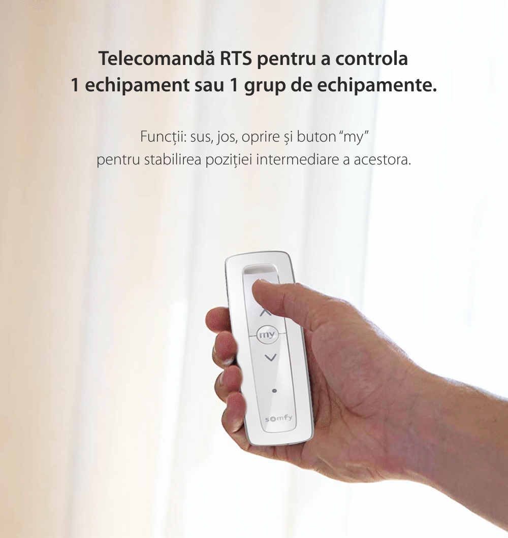 Telecomando Somfy Situo 1 RTS Pure II EE, per il controllo di dispositivi e gruppi