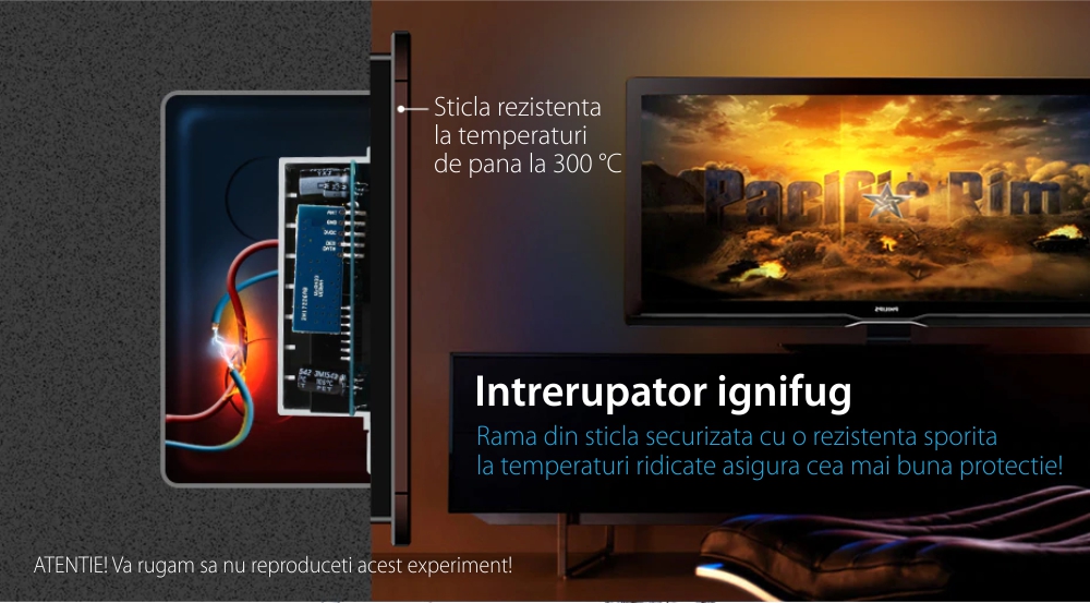 Interruttore Touch per Tende Livolo in Vetro, Standard Italiano