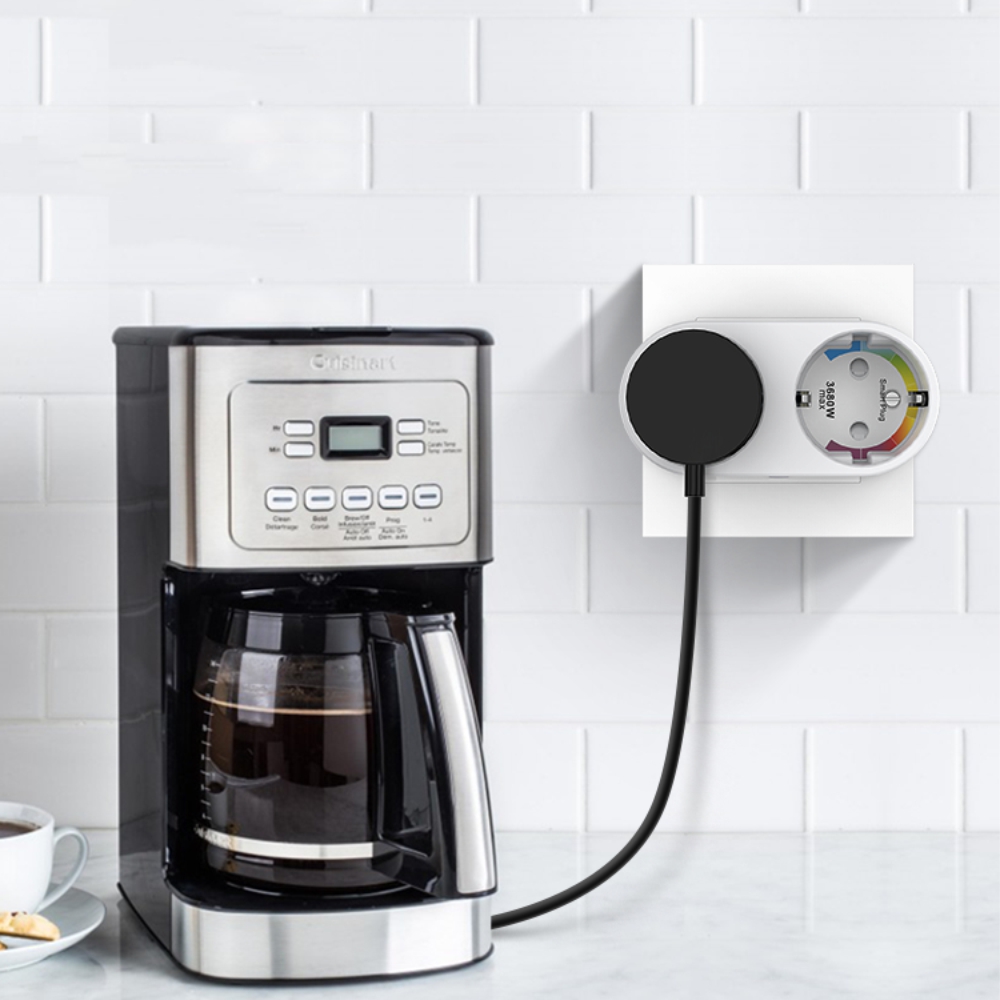 Presa smart doppia Gosund SP211, Controllo tramite applicazione, Programmazione e timer, Potenza max. 3680 W, Corrente 16 A