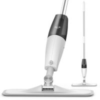 Mocio con spruzzatore Deerma TB500, Bianco, Panno in microfibra, Rotazione 360°, Capacità 0,35 L